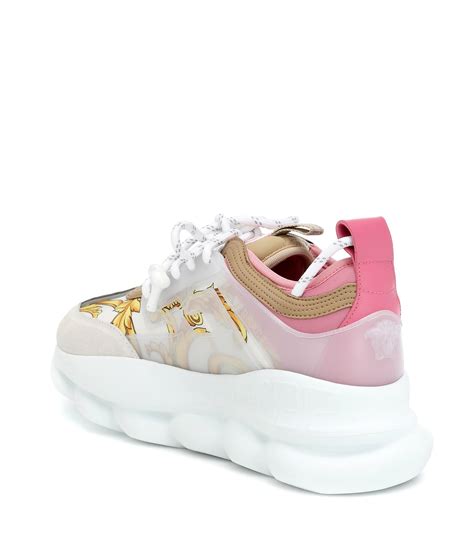 pink Versace sneakers